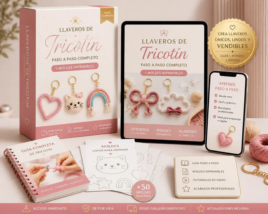 + 40 llaveros vendibles (Tricotin)